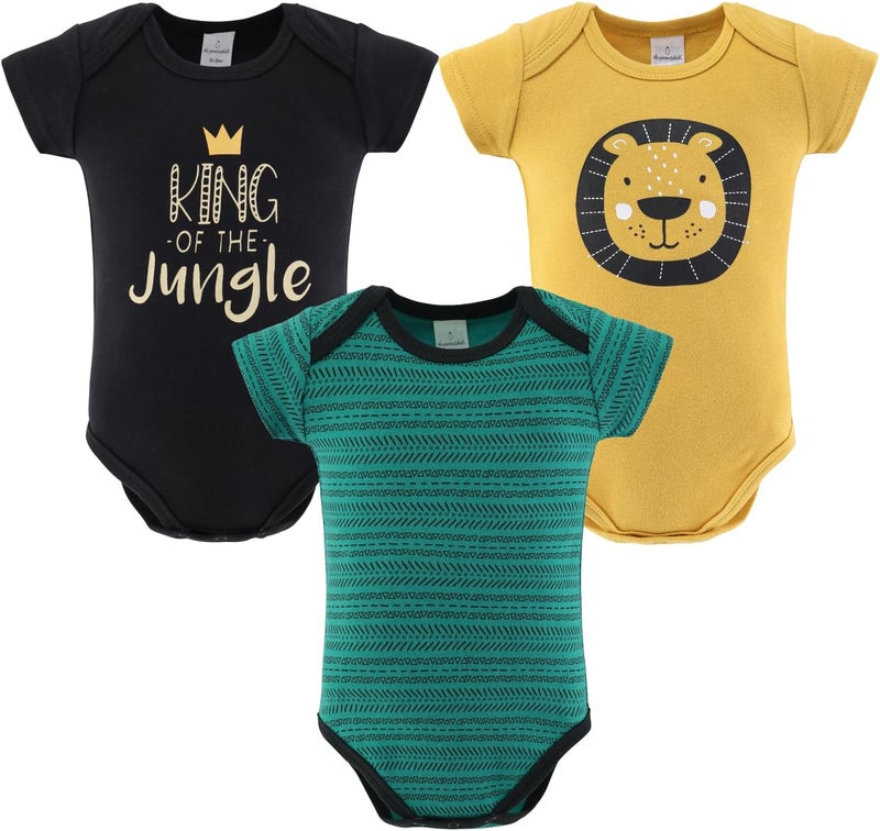 The Peanut Shell Baby Layette Gift Set for Baby Boys - 16 Piece Boy Baby Clothes Newborn to 9 Months - King of the Jungle - Image 3